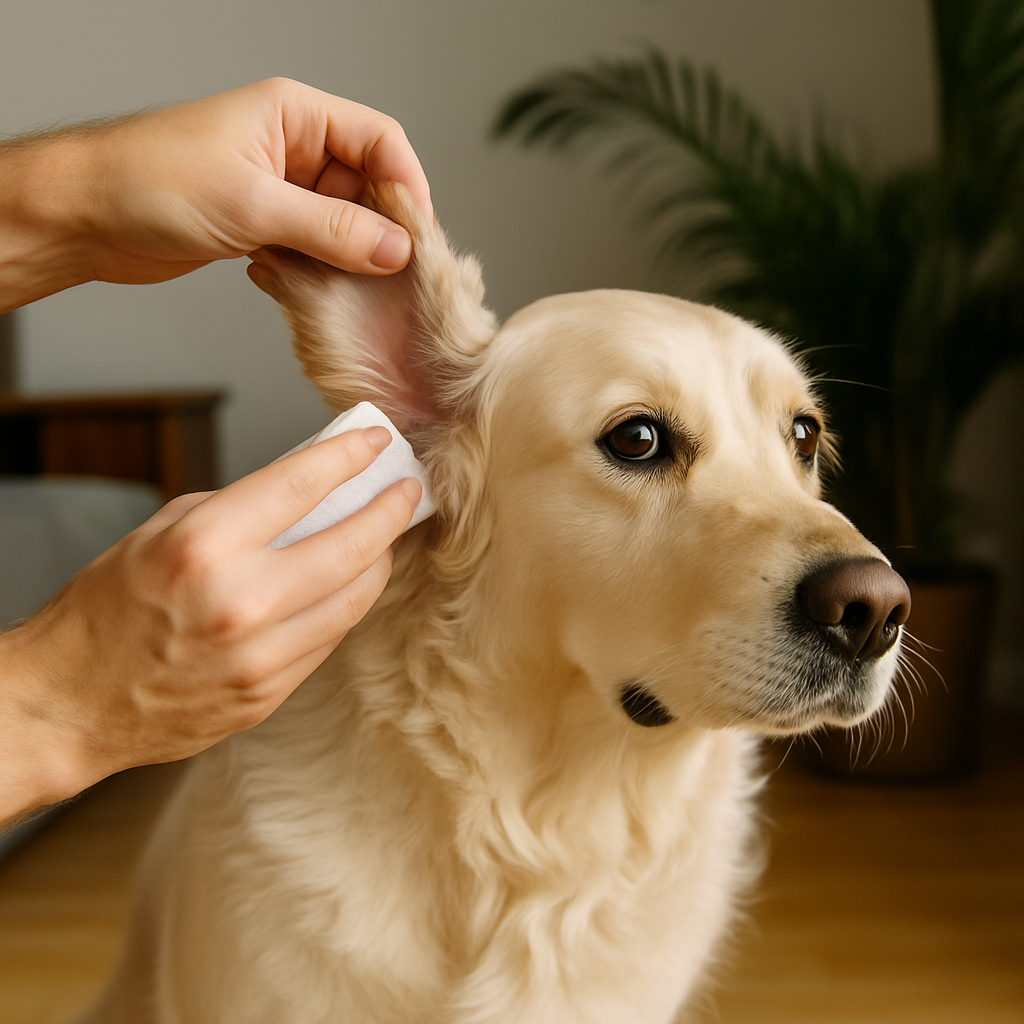 Cuidados diarios con los oídos del perro: limpieza, prevención y señales de alerta