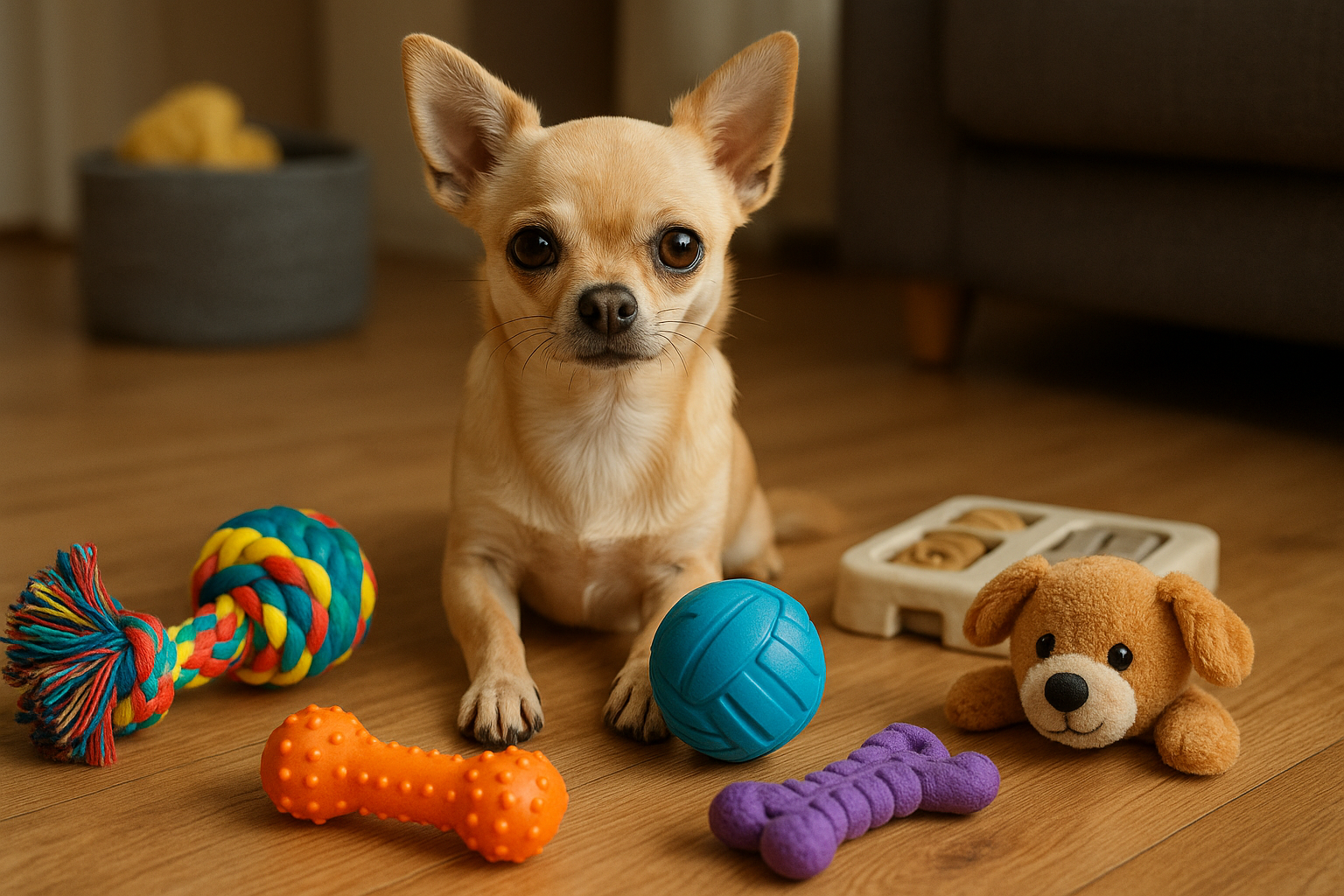 Los mejores juguetes para perros de raza pequeña